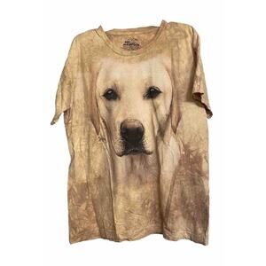 The Mountain Shirt Tie Dyed Yellow Lab Graphic‎ Mens XL